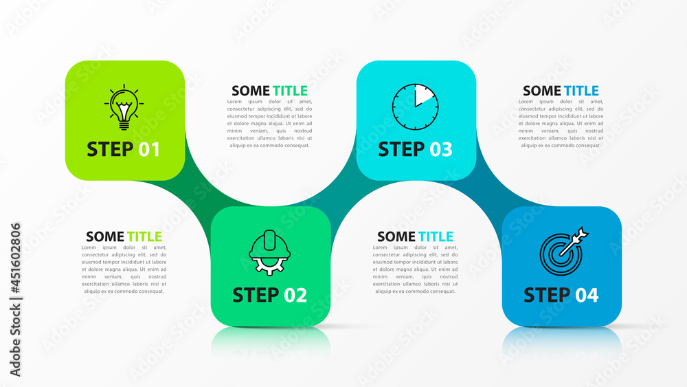 Infographic design template. Creative concept with 4 steps Infographic design template. Creative concept with 4 steps