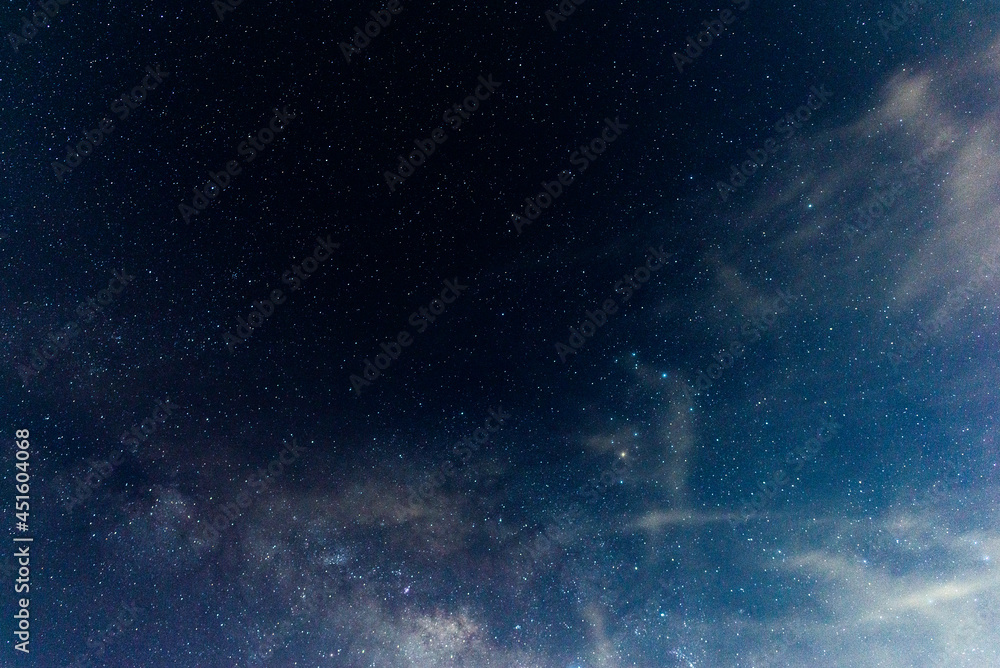 Fototapeta premium Milky way,galaxy,cosmos on dark sky