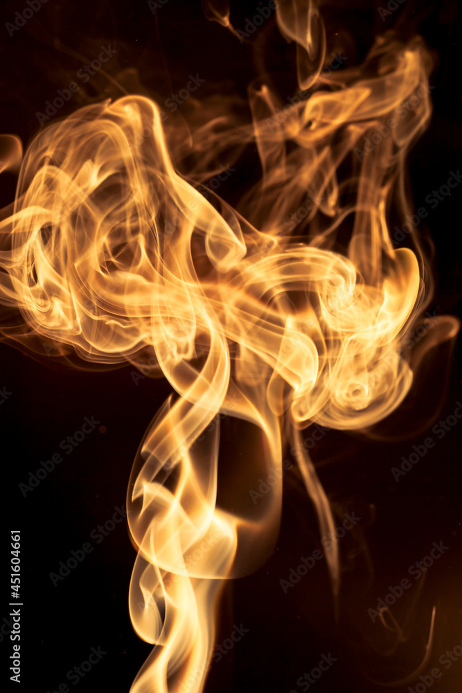 Gold smoke on black background. Gold smoke on black background.