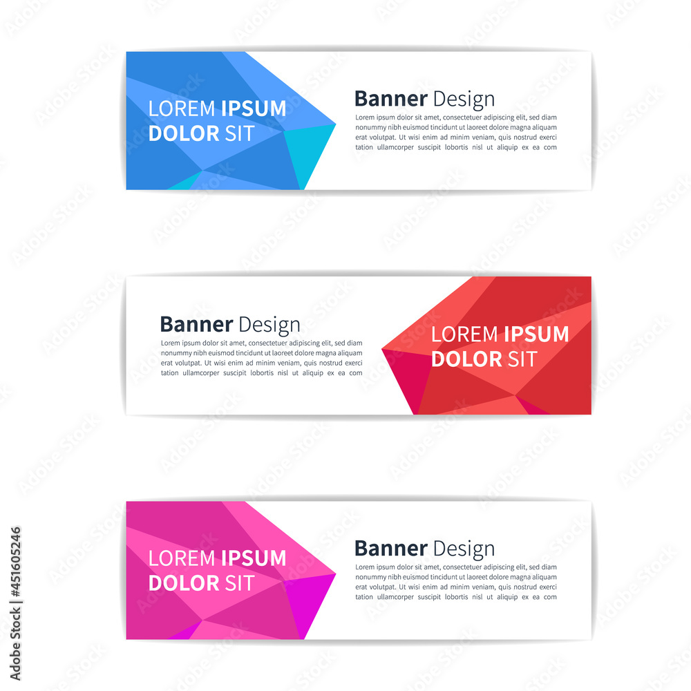Abstract design banner web template Vector, Poster Design, Flat Banner. Eps 10.