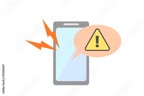 スマートフォン　警告　通知