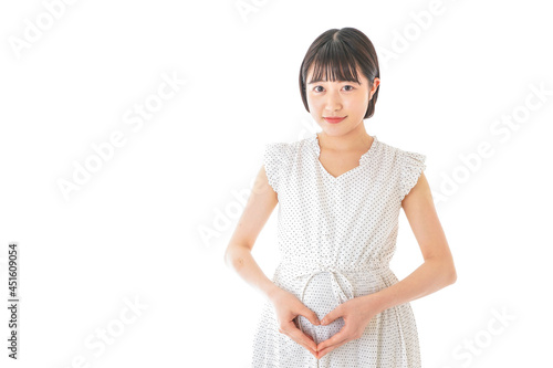 妊娠した若い女性