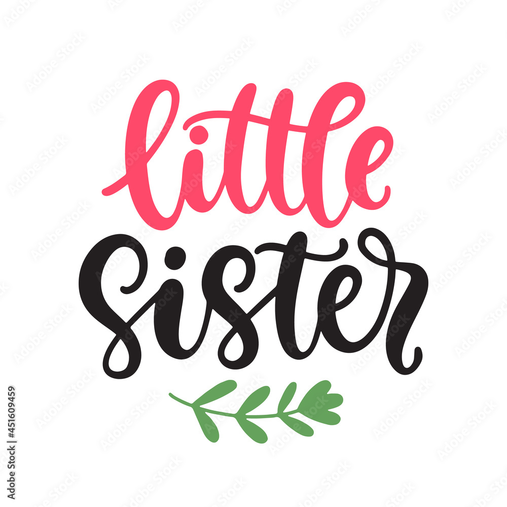 Little Sister T shirt design, Kids fashion, Nursery wall art, apparel printable print