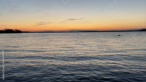Sunset by the river