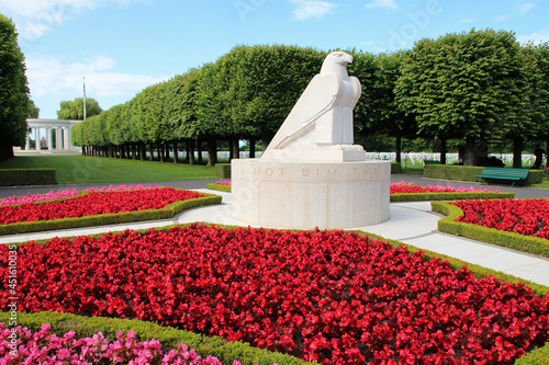 american cemetery of saillant de saint-mihiel in thiaucourt-regnieville in lorraine (france) photo