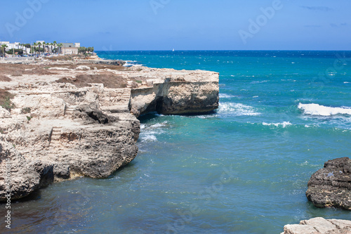 white cliffs and coastal caves of Italian adriatic coast by Mulino d'Acqua Beach