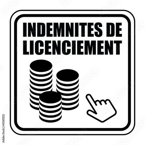 Logo indemnités de licenciement.
