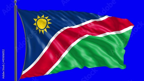 Flag of Namibia with alpha channel.
 photo