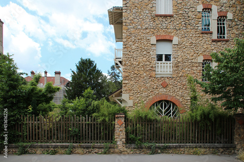 art nouveau villa in nancy in lorraine (france) 