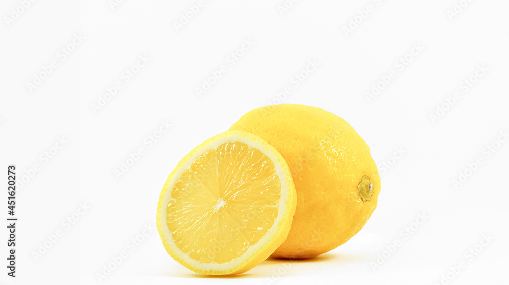 lemon slice isolated on a white background with clipping path. lemon slice isolated on a white background with clipping path.