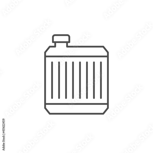 Car radiator line outline icon