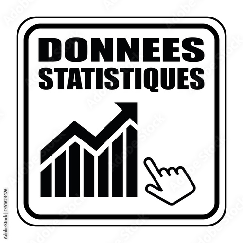Logo données statistiques.