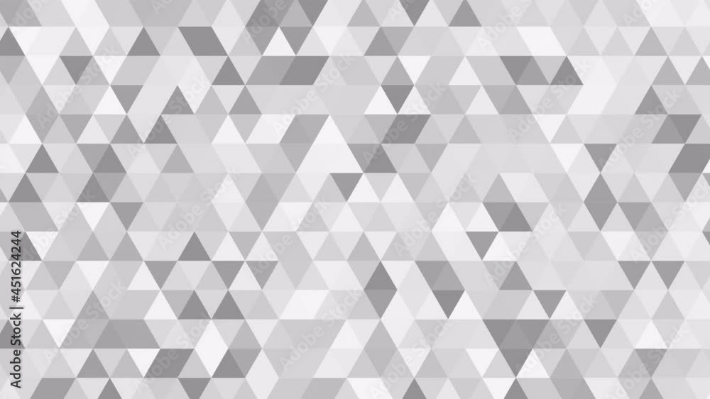 abstract triangle pattern animation. loopable motion background, live wallpaper monochrome mosaic texture. geometric shapes. modern template design