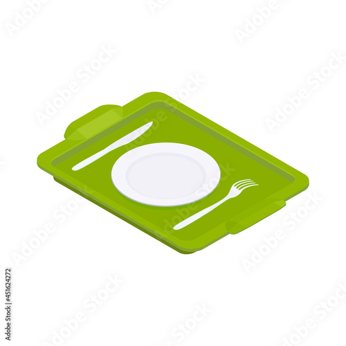 Tray Isometric Icon