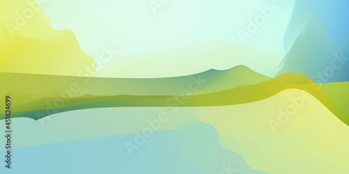 Abstract Waves Sky Acrylic Painting Artistic Texture Background. Artwork Backdrop Design Banner Template.