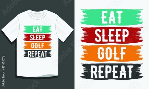 Eat sleep golf repeat golf t-shirt design, Golf t-shirt design, Vintage golf t-shirt design, Typography golf t-shirt design, Retro golf t-shirt design