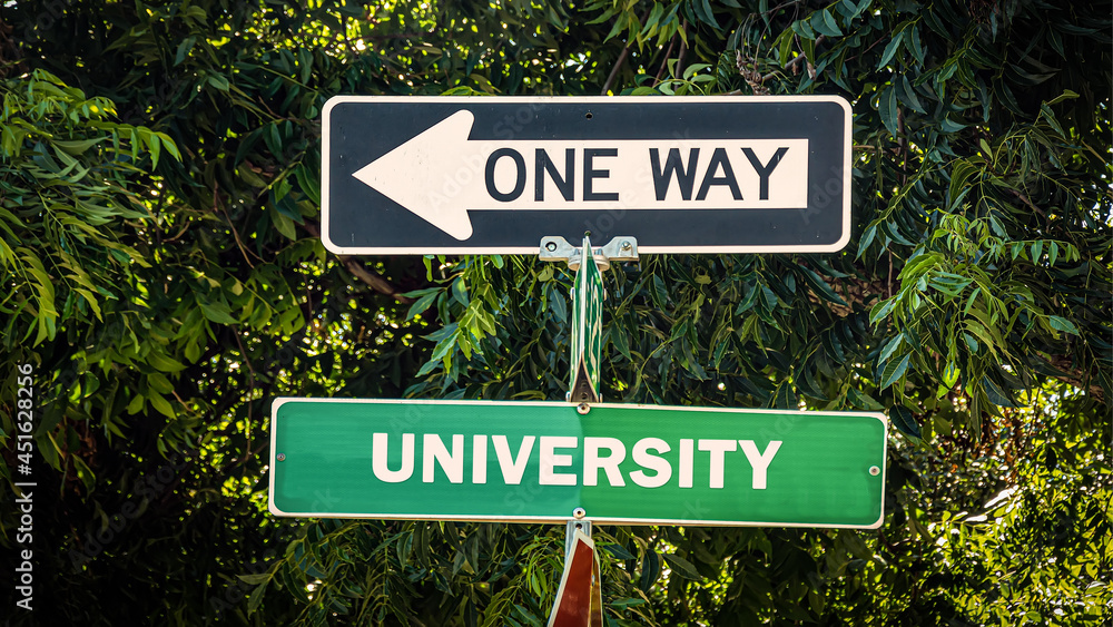 Street Sign to University