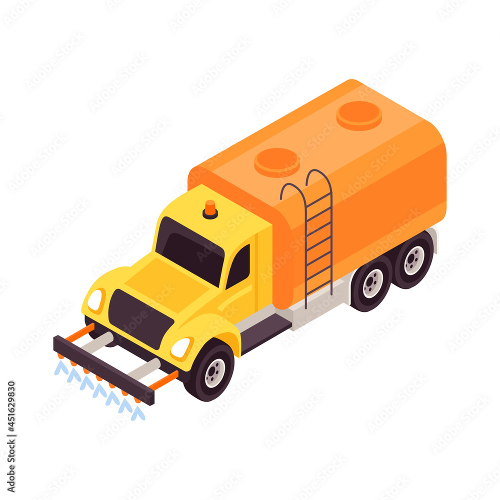 Road Watering Truck Composition Road Watering Truck Composition