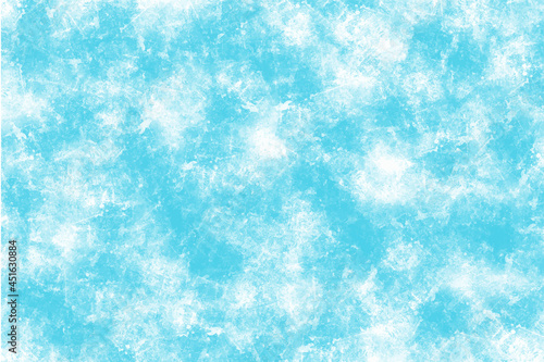 blue icy cracked winter background