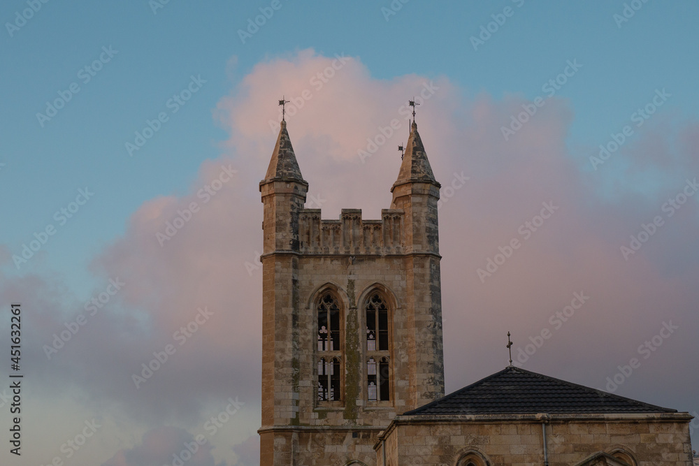 Jerusalem, St. George's Anglican Cathedral in the early morning. Jerusalem, St. George's Anglican Cathedral in the early morning.