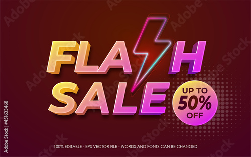 Flash sale banner template promotion