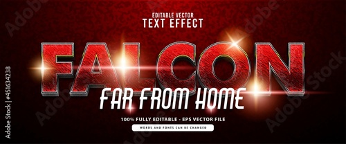  Heroes shiny red and silver Text Effect