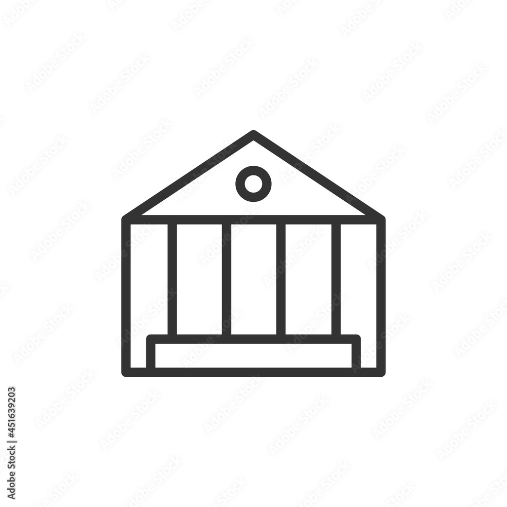 Building icon isolated on white background. Architecture symbol modern, simple, vector, icon for website design, mobile app, ui. Vector Illustration Building icon isolated on white background. Architecture symbol modern, simple, vector, icon for website design, mobile app, ui. Vector Illustration