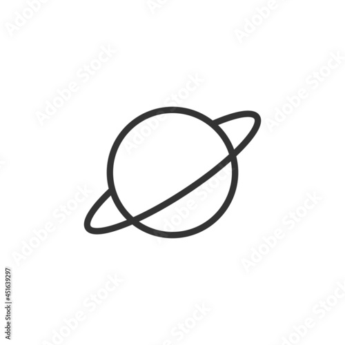 Planet icon isolated on white background. Astronomy symbol modern, simple, vector, icon for website design, mobile app, ui. Vector Illustration