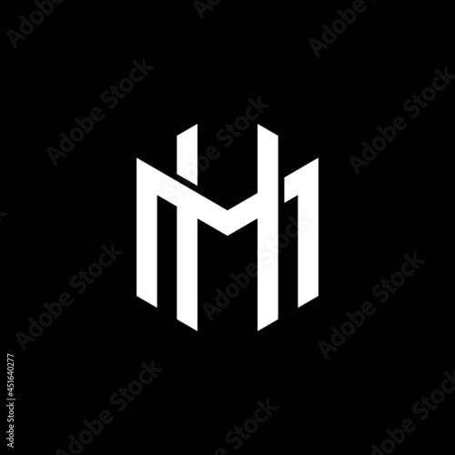 Monogram Letter Initial H M HM MH Logo Design Template. Suitable for General Sports Fitness Construction Finance Company Business Corporate Shop Apparel in Simple Modern Style Logo Design.