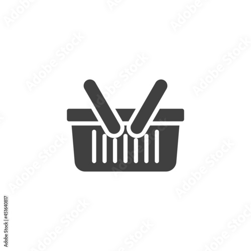 Shopping basket vector icon