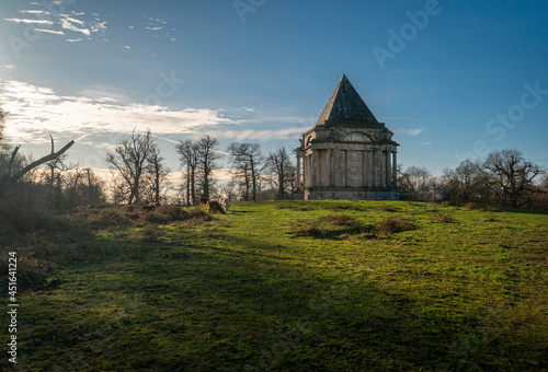 Darnley Mausoleum, a restored 18th century mausoleum set in peaceful public woodland. in Kent, UK
