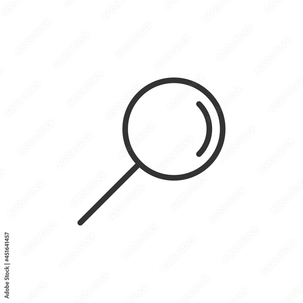 Magnifying glass icon isolated on white background. Search symbol modern, simple, vector, icon for website design, mobile app, ui. Vector Illustration Magnifying glass icon isolated on white background. Search symbol modern, simple, vector, icon for website design, mobile app, ui. Vector Illustration