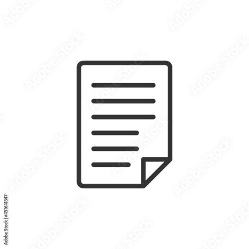 File icon isolated on white background. Document symbol modern, simple, vector, icon for website design, mobile app, ui. Vector Illustration © Parvin
