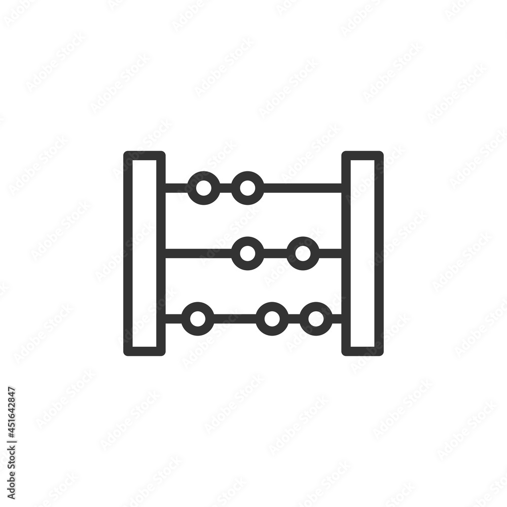 Abacus icon isolated on white background. Education symbol modern, simple, vector, icon for website design, mobile app, ui. Vector Illustration Abacus icon isolated on white background. Education symbol modern, simple, vector, icon for website design, mobile app, ui. Vector Illustration