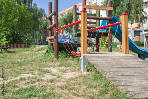 Colorful playground in Europe. Fresh Air Entertainment