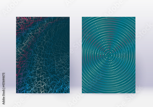 Cover design template set. Abstract lines modern b