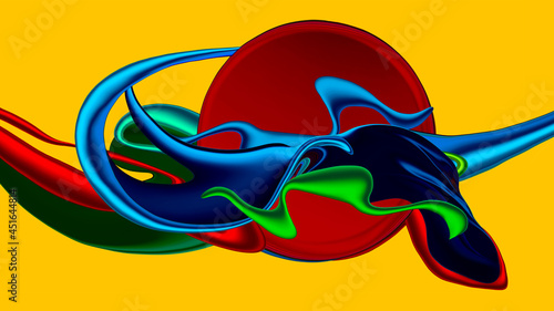 Creative painting colorful abstract on background, Color gradient background design © CK