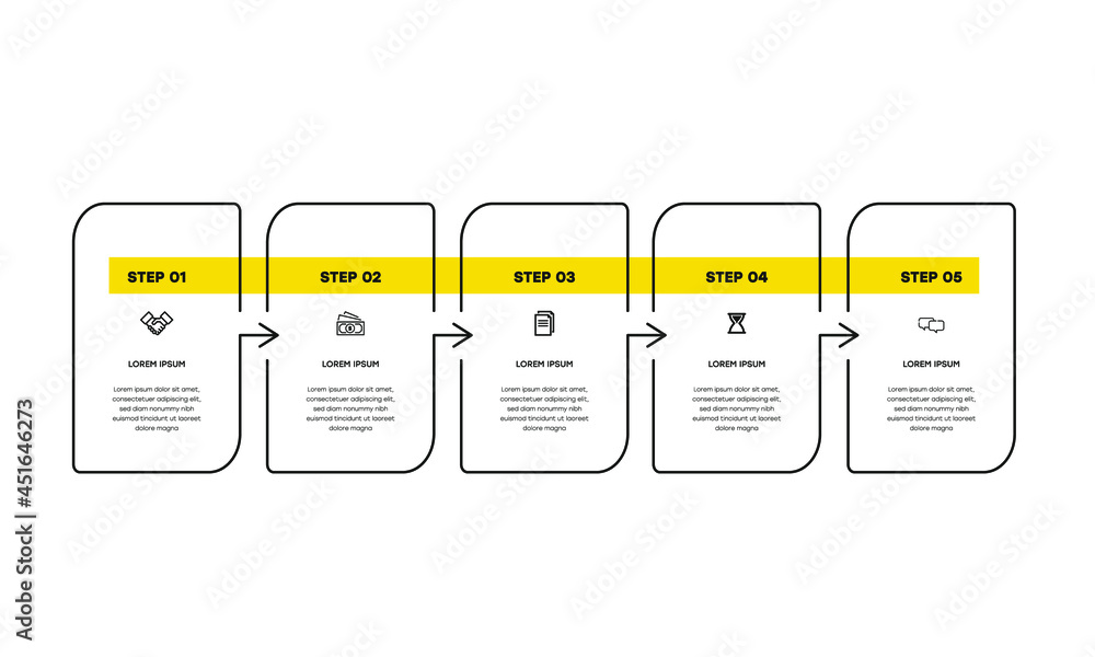 Vetor de Infographic. Vector Infographic design template with icons and ...