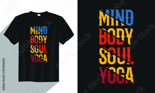 mind body soul yoga t-shirt design, Yoga t-shirt design vector, Typography yoga t-shirt design, Vintage yoga t-shirt design, Retro yoga t-shirt design