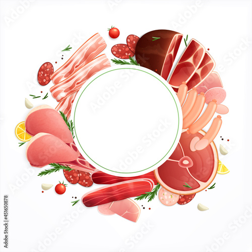 Meat Products Appetizing Background