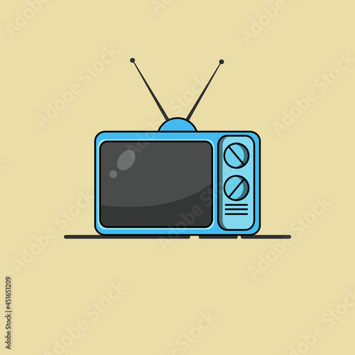 old tv vector illustration graphic  