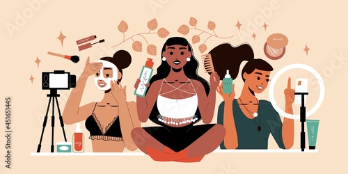 Beauty Blogger Illustration