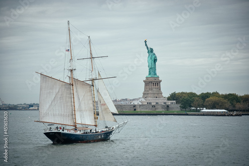 Statue of Liberty and the New York City