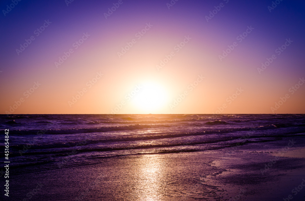 sunset over the ocean sunset over the ocean