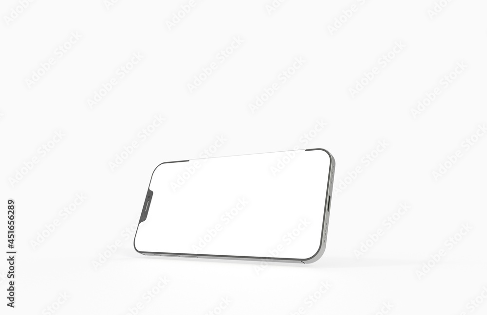 smartphone With Blank Screen in 3d. smartphone With Blank Screen in 3d.