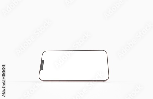 Smartphone. Mobile phone Template. Telephone 3d