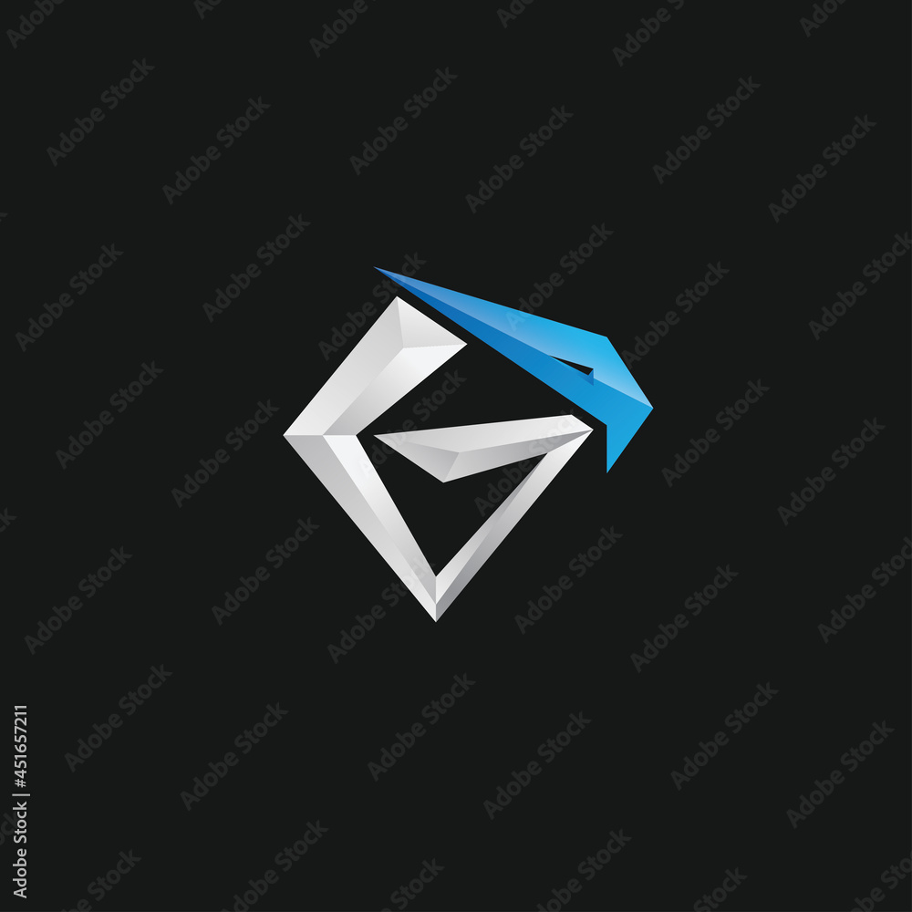 eagle logo letter G 3d eagle logo letter G 3d