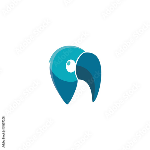 crooked beak mascot dentist logo