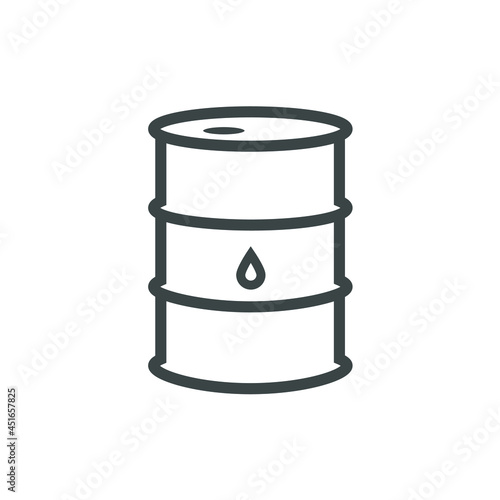 Oil barrel simple icon. Ecology pollution toxic chemicals gas petrolium symbol. Vector illustration