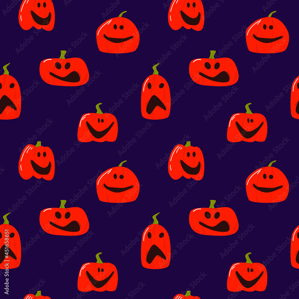 evil halloween pumpkins seamless pattern evil halloween pumpkins seamless pattern